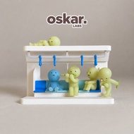 Smiski Display MRT Shelf | Mini Singapore MRT Train Replica | 3D Printed Collectible (5 MRT Colours)