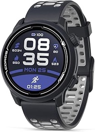 COROS PACE 2 Sport Watch GPS Heart Rate Monitor, 20 Days Long Battery Life, Lightweight, Barometer, Strava, Training Plan, Navigation, Sleep Track, Swim, Bike, Run, Strength, Treadmill -Navy Silicone