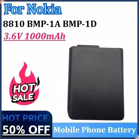 New 8810 3.6V 1000mAh Mobile Phone Battery for Nokia 8810 BMP-1A BMP-1D High Quality Rechargeable Ba