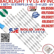 BACKLIGHT TV LED LG 49 INC 49LF550 A 49LB550 A 49LF 49LB 550 6V 9K
