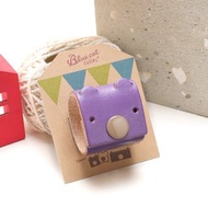 薰衣草紫色 大隻的Tinny 真皮革手工 USB-C 2公尺 集線器