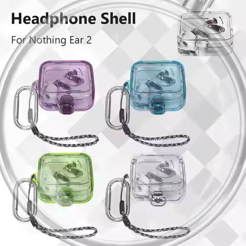 Fashion Clear Case Dual Anti-loss Sweat Resistant Fall Resistant Wirelsss Headphones Protective Cove