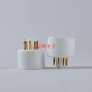 Brand New Ceramic Tube Holder C8AES-G Gold-Plated 8-Pin Tube Holder Suitable for KT88 EL34 6550 6SN7