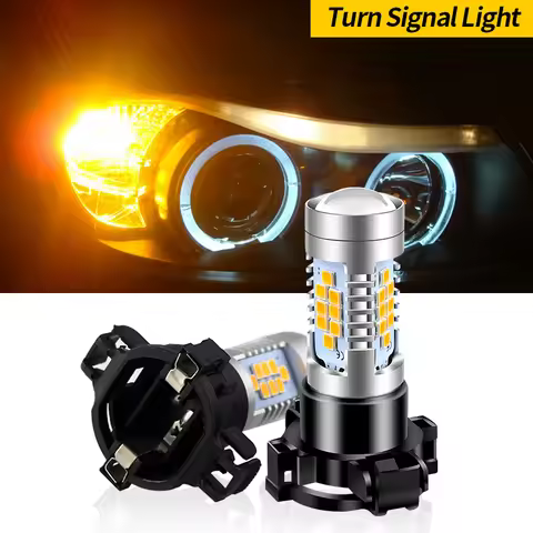Amber CANbus PY24W 5200s LED Bulbs For BMW E90 E91 E92 E93 F10 F07 5 Series E83 F25 X3 E70 X5 E71 X6