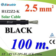 100 Meters Solar Wire PV1 H1Z2Z2-K 1x2.5 Sq.mm. DC Cable Cell BLACK Model PV1F-2P5-BLACK-100m ST