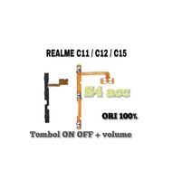 TOMBOL Flexible Realme C12, C15 On Off Volume Button Fullset original