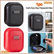ELAINE Key Password Box, Weatherproof Wall Mounted Key Safe Box, Portable Punch-free Anti-theft Key 