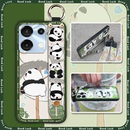 Panda Kickstand Phone Case For UMIDIGI G9 5G/G9C/G9T/G9A/Note90/90C/90A Lanyard Shockproof Dirt-resi