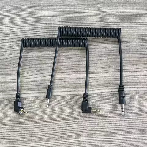 2.5mm 3.5mm Remote Shutter Release Cable Connecting Cord for Canon EOS R6 R7 R8 R10 R100 77D 90D 850