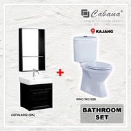 (COMBO SET) CABANA WC Toilet Bowl + INNO WC 1028 Set Package ( BLACK / WHITE) CBFAL4462 (BK) / CBFAL4463 (WH) / WC1028