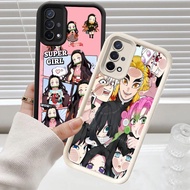 C-6 Demon Slayer Black White Casing for OPPO A93 F17 Reno 4 Lite 4F A16E A16K Pro