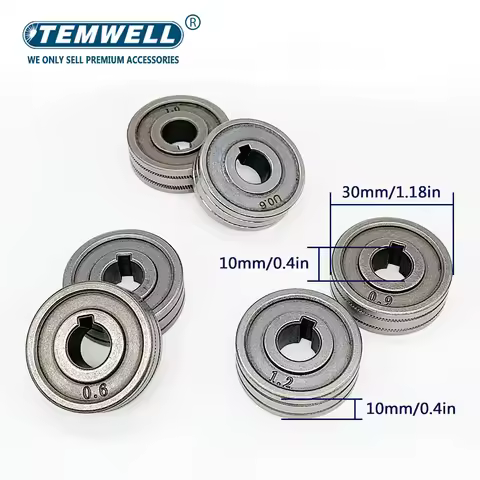 MIG / MAG Welding Feeder Roll V U Knurl Groove 0.6mm 0.8mm 1.0mm 1.2mm 1.4mm Size 30x10x10mm RS-775S