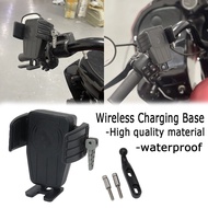 Motorcycle Wireless Charging GPS Phone Holder Navigation Bracket For Harley Tou Street Road Electra Tri Glide FLHTK