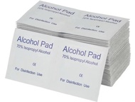 100ชิ้น Alcohol pads , แอลกอฮอล์ แผ่น , แอลกอฮอล์แผ่น