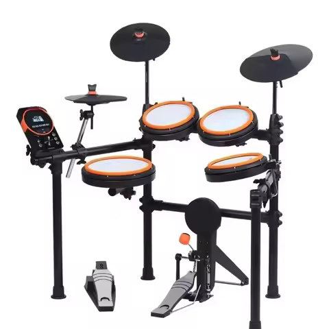 Professional Set 5 Drums 3 Cymbals Set Electric Drum Medeli MZ520 Drums