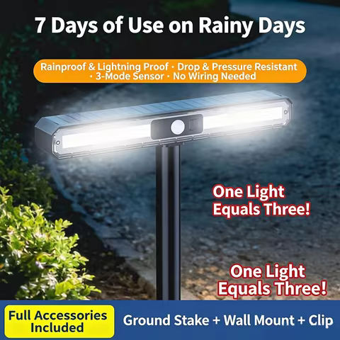 Outdoor Solar Clip Lamp Motion Sensor Wall Light, Bright Human Sensor Courtyard Light, Home Wall Lig