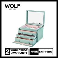 WOLF x LIBERTY รุ่น Julia Interior Print Large Jewellery Box (Sage Green)