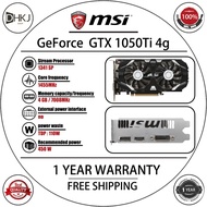 USED MSI GeForce GTX 1050 Ti 4G Graphics Cards 1050Ti GPU 4GB GDDR5 1455 MHz / 1341 MHz 128-bit 1050