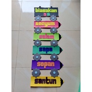 Smile Decoration/ 5 S Decoration/ Office Decoration/ School Decoration/ Heart Foam Decoration Gift