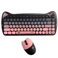 GEEZER By MOFII CAT Wireless Computer Keyboard and Mouse Combo (2.4Ghz) Blackberry Gradient color (f