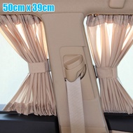 【BET】2Pcs  Car Van SUV VIP Casement Curtain Anti- Sunshade Visor 50*39cm[my]