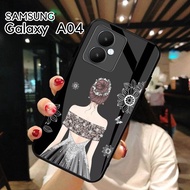 HP Samsung A04 A04E Glass Softcase - Casing Samsung A04E A04 - Case Samsung A04 A04Ehp - Samsung A04