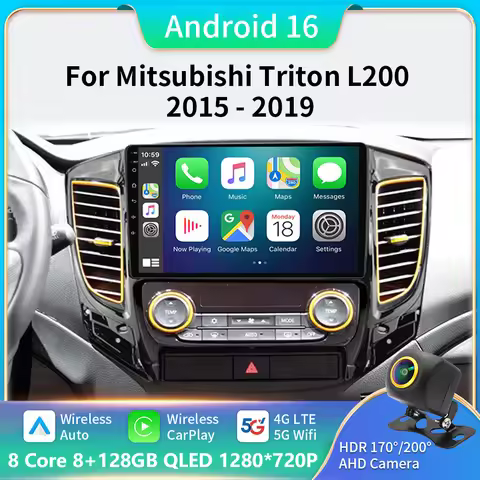 Android 16 Carplay For Mitsubishi Pajero Sport 3 L200 5 Triton 3 2015 2016 2017 2018 2019 Car Radio 