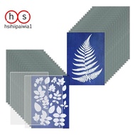30 Sheets Cyanotype Paper With 2 Sheet Acrylic Panel Sun Print Paper Kit, Activated Printing Art Pap