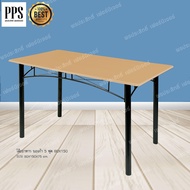 โต๊ะอาหาร โต๊ะกินข้าว โต๊ะอาหารหน้าไม้เคลือบ PVC กันน้ำกันรอย (5 ฟุต)  ขนาด 1.5 ม. รุ่นบองก้า