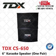 TDX CS-650 6" Karaoke Speaker (One Pair)