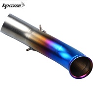 RC390 Motorcyle Exhaust Muffler Middle Link Pipe 51mm Inlet Connect Pipe For KTM DUKE RC 125 250 390