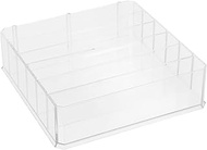 Cash Drawer Tray, Acrylic Currency Tray 6 Compartment Clear Money Storage Box Desk Drawer Organizer 