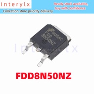 5pcs/lot Brand New Imported Original FDD8N50 FDD8N50NZ 8N50NZ TO-252 Patch N Channel 8A 500V MOS Fie