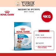 Royal Canin Medium Puppy (4kg) Dry Dog Food - Size Health Nutrition