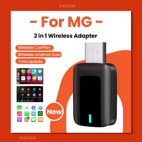 CarPlay Android Auto Wireless Adapter Plug And Play Bluetooth WiFi Fast For MG GT MG5 RX5 GS ZP ZS H