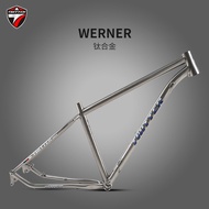 TWITTER WERNER WERNER Titanium Alloy Frame Aviation Grade Barrel Axle XC Off-Road Mountain Bike Bicy