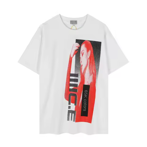 White CAVEMPT Vintage T-Shirt Men Women Top Version CAV EMPT Women's Print T Shirt Tee