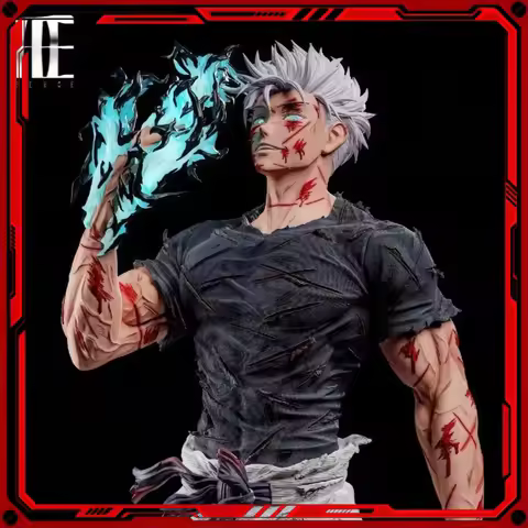 In Stock 35cm 13.7 Inch Anime Gojo Satoru Action Figures Pvc Statue Desktop Ornamen Collection Statu