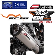 Motorcycle Exhaust Slip On For DUKE 200 RC200 Exhaust Escapes Muffler Sliencer 2021 2022 Years