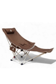 Field and Camping สนามเดินป่า เก้าอี้ Snooze ปรับระดับ - สีน้ำตาล