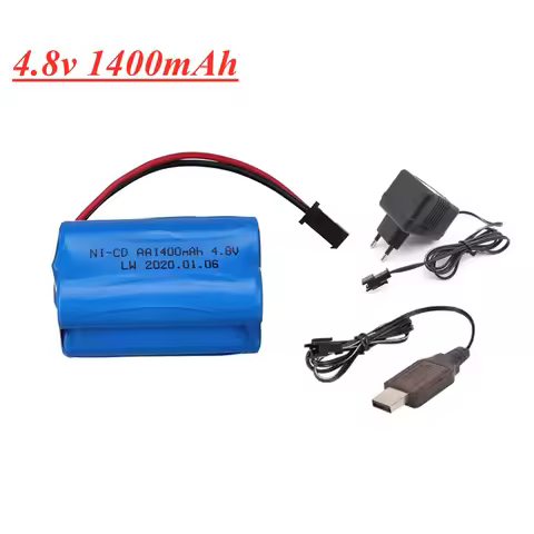 4.8v 1400mAh NI-CD Battery 4.8v Rechargeable Battery Pack For Rc toys Cars Tanks Robots Boats Guns 4