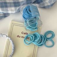 Mirae 50pcs Korean Minimalist Hair Rope Female Sweet Hair Tie Pastel Colour Hair Accessories Hair Ri