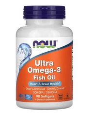 NOW Foods, Ultra Omega-3 Fish Oil, 90 Softgels