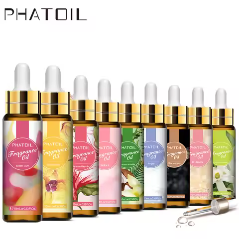 PHATOIL Coffee Coconut Vanilla Fragrance Essential Oil Diffuser 10ML with Dropper Aroma Oil White Mu