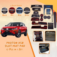 Car Proton X50 Slot Mat Proton X50 Interior Storage Tank X-50 Anti slip car accessories rubber