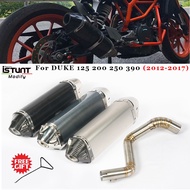 For DUKE 125 200 250 390 2012 2013 2014 2015 2016 2017 Motorcycle Exhaust Escape System Modified Muffler Middle Link Pip