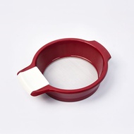 Plastic Flour Sieve Baking Tools Kitchen Handheld Round Flour Sieve 60 Mesh Fine Flour Sieve Sieve M