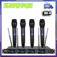 ไมโครโฟนไร้สายแบบพกพา UHF 4 ช่องสัญญาณ SHURE DX4 UHF