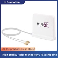 Portable 2.4G/5G/6G WiFi 6E Antenna with Cable Indoor Wireless Antenna with Magnetic Bottom for Netw