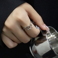 Teardrop Diamond V Shape Open Ring Pear Shaped Diamond Open Ring V Ring